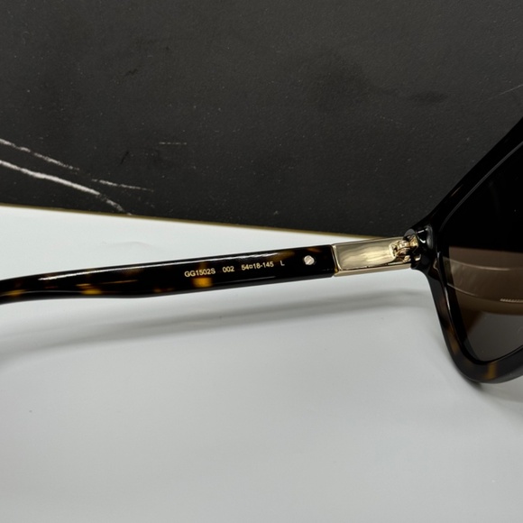 NEW GG1502S 002 GUCCI SQUARE HAVANA BROWN UNISEX SUNGLASSES GUCCI - Picture 10 of 13